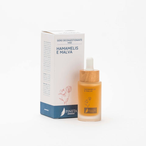 LINEA DECONGESTIONANTE: Hamamelis e Malva - Siero decongestionante viso