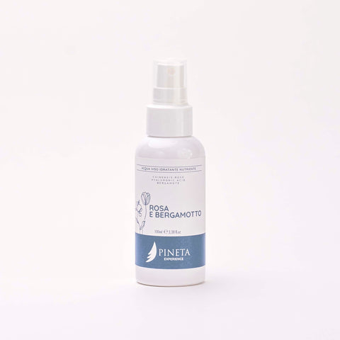 LINEA VISO ESSENZIALE: Rosa e Bergamotto - Acqua spray idratante e Nutriente viso