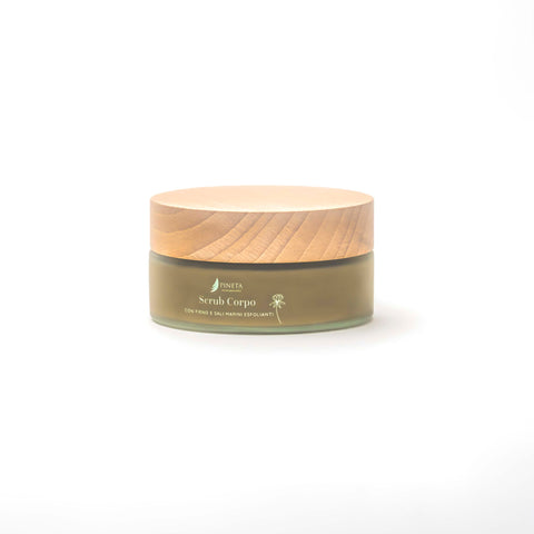 LINEA CORPO ESSENZIALE: Pineta Scrub corpo con fieno e sali marini esfolianti